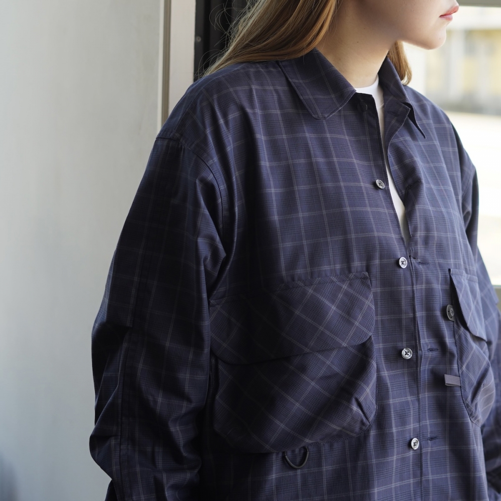 DAIWA PIER39 / W's TECH SPORTS OPEN COLLAR SHIRT L/S NOVA