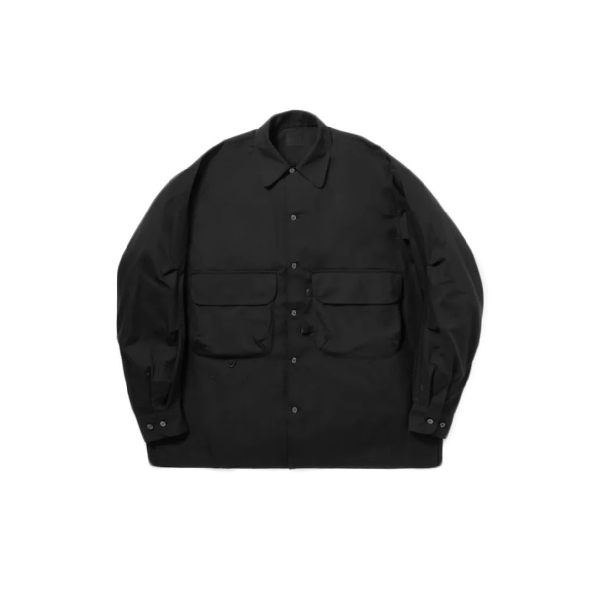 DAIWA PIER39 / TECH SPORTS OPEN COLLAR SHIRT L/S (Black)