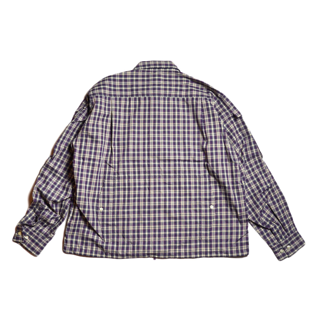 DAIWA PIER39 / TECH ZIP ANGLER SHIRT L/S PLAIDS (Purple)