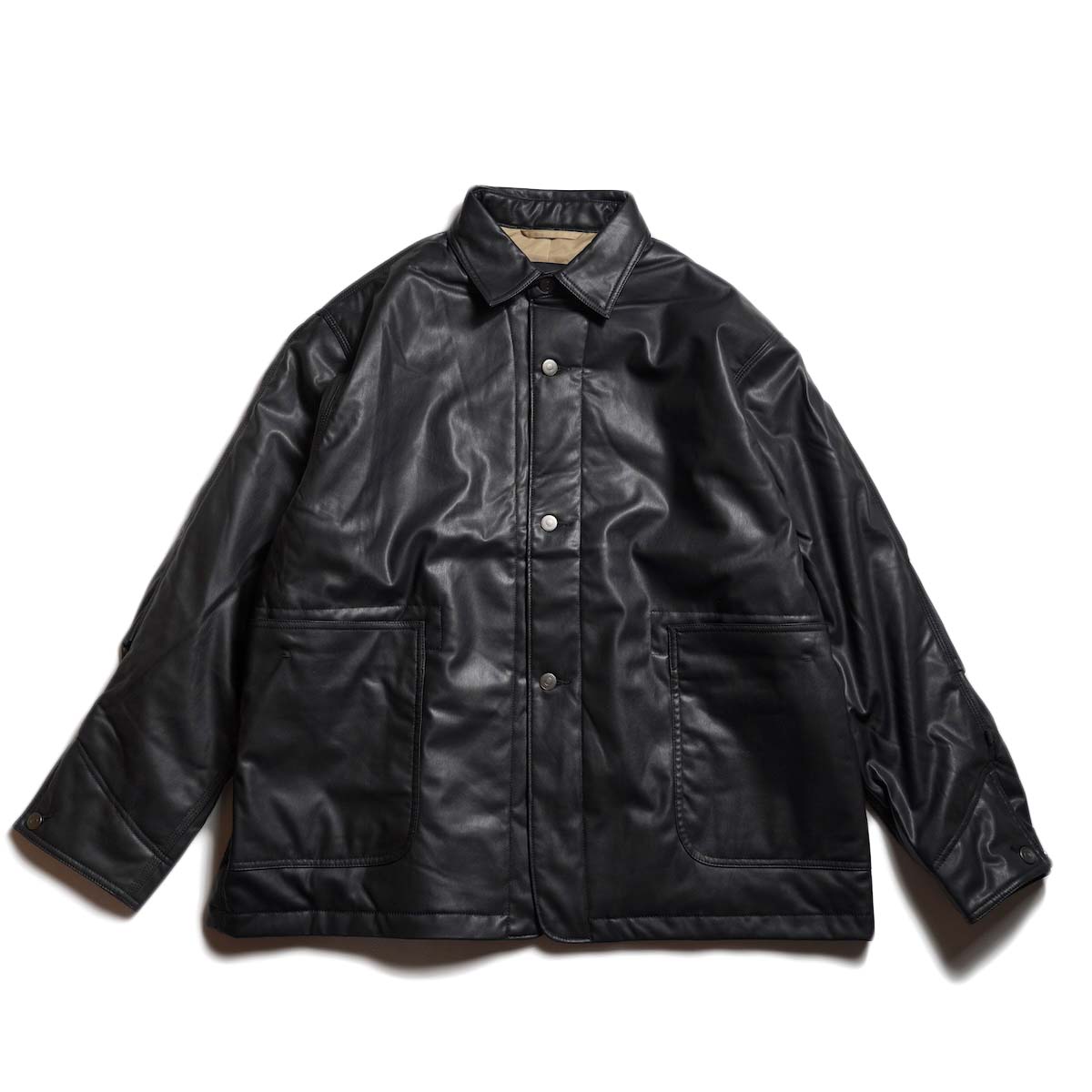 DAIWA PIER39 / W's TECH SYNTHETIC SKIN CHORE JACKET (Black)