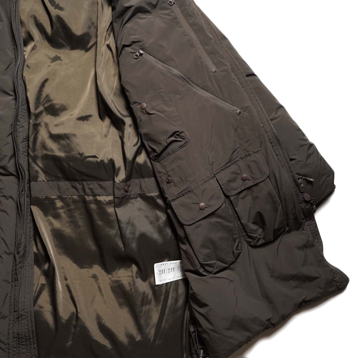 DAIWA PIER39 / W"s TECH 2WAY CADET DOWN PARKA (D.Brown) 内ポケット①