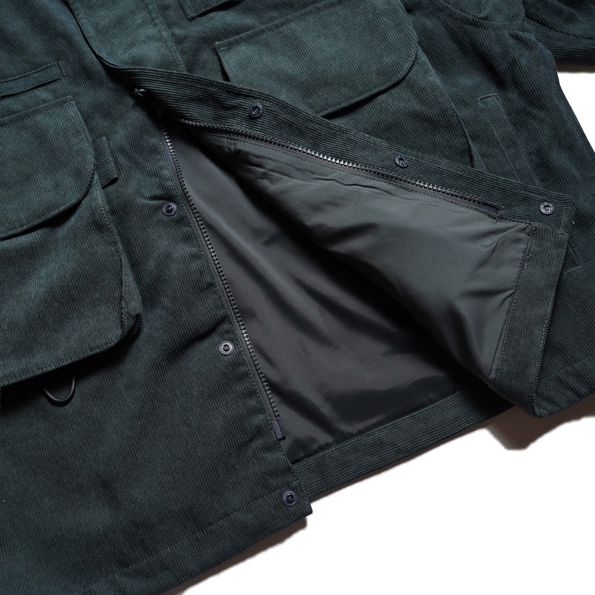 DAIWA PIER39 / TECH WADING JACKET CORDUROY (B.Green) 裏地