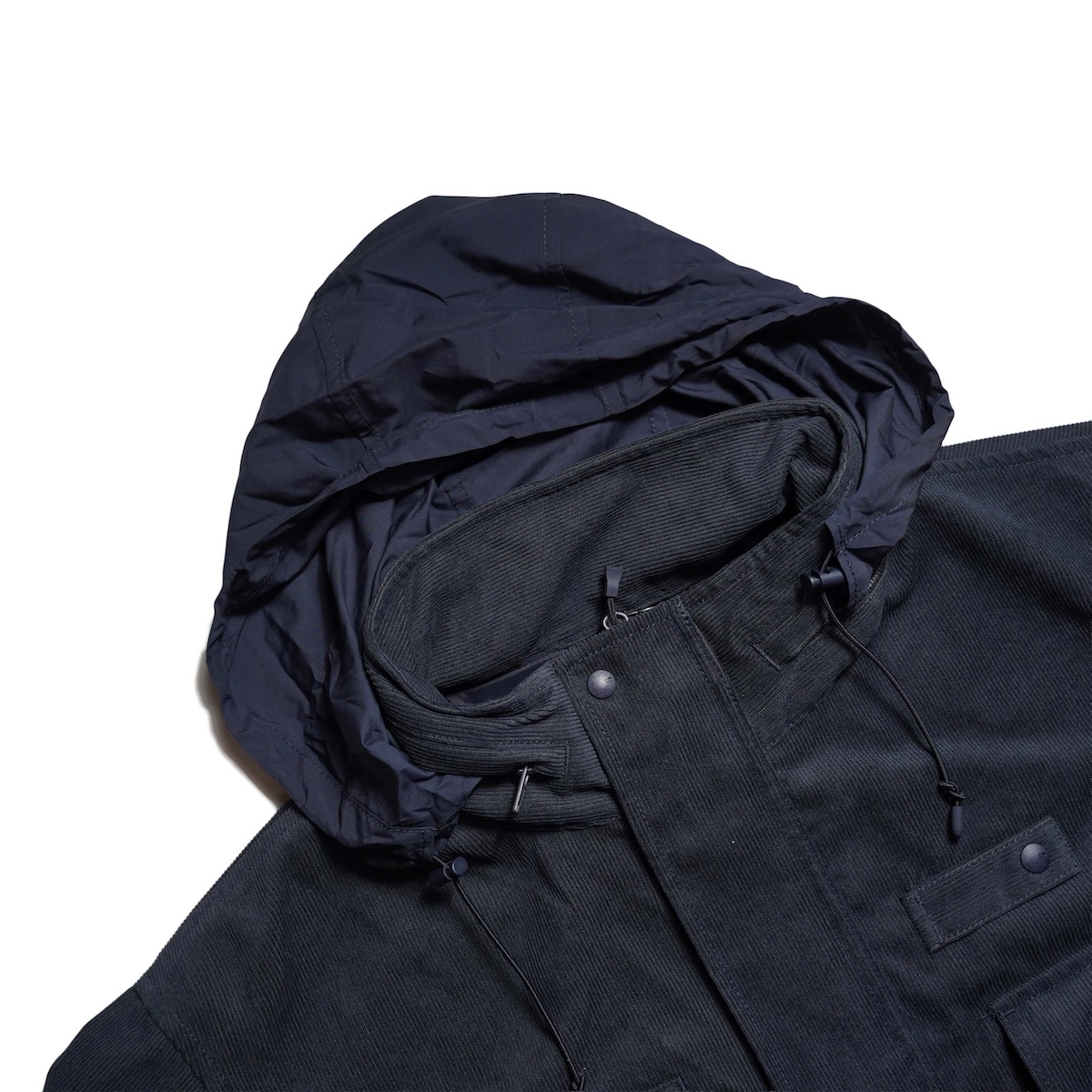 DAIWA PIER39 / TECH WADING JACKET CORDUROY (D.Navy) 簡易フード