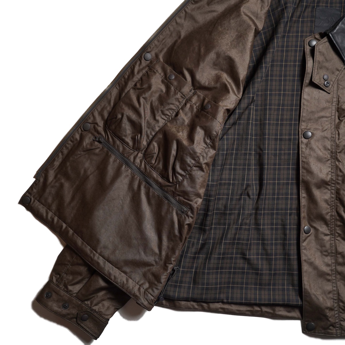 DAIWA PIER39 / TECH BRITISH SHORT HUNTER JACKET (D.Brown) 内ポケット②