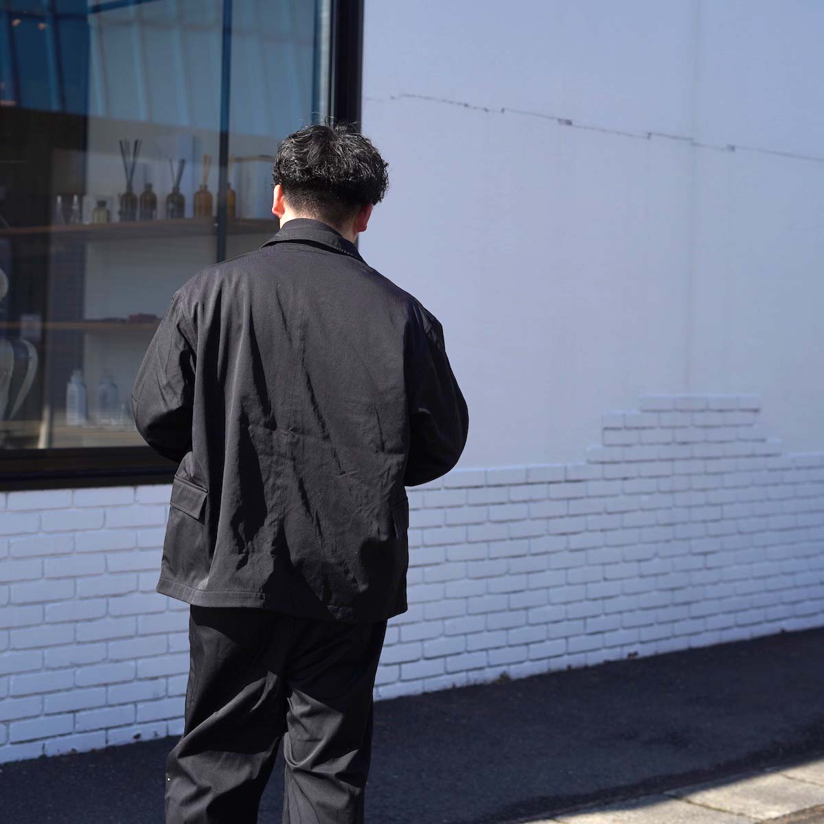 TECH LOOSE 2B JACKET TWILL Sサイズ ブラック TECH LOOSE 2B JACKET TWILL – OBLIGE