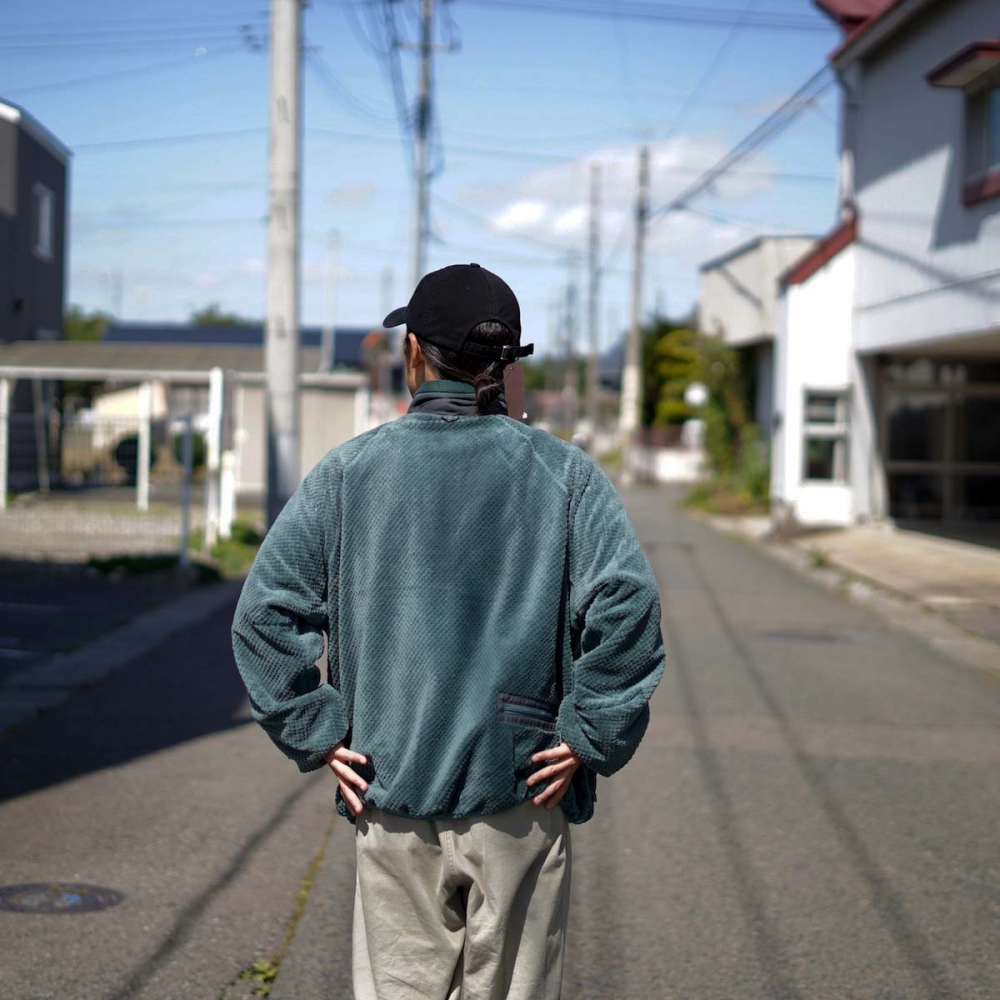 DAIWA PIER39 / TECH MIL FLEECE JACKET (Smoke Green)  165cm/sizeM 着用③