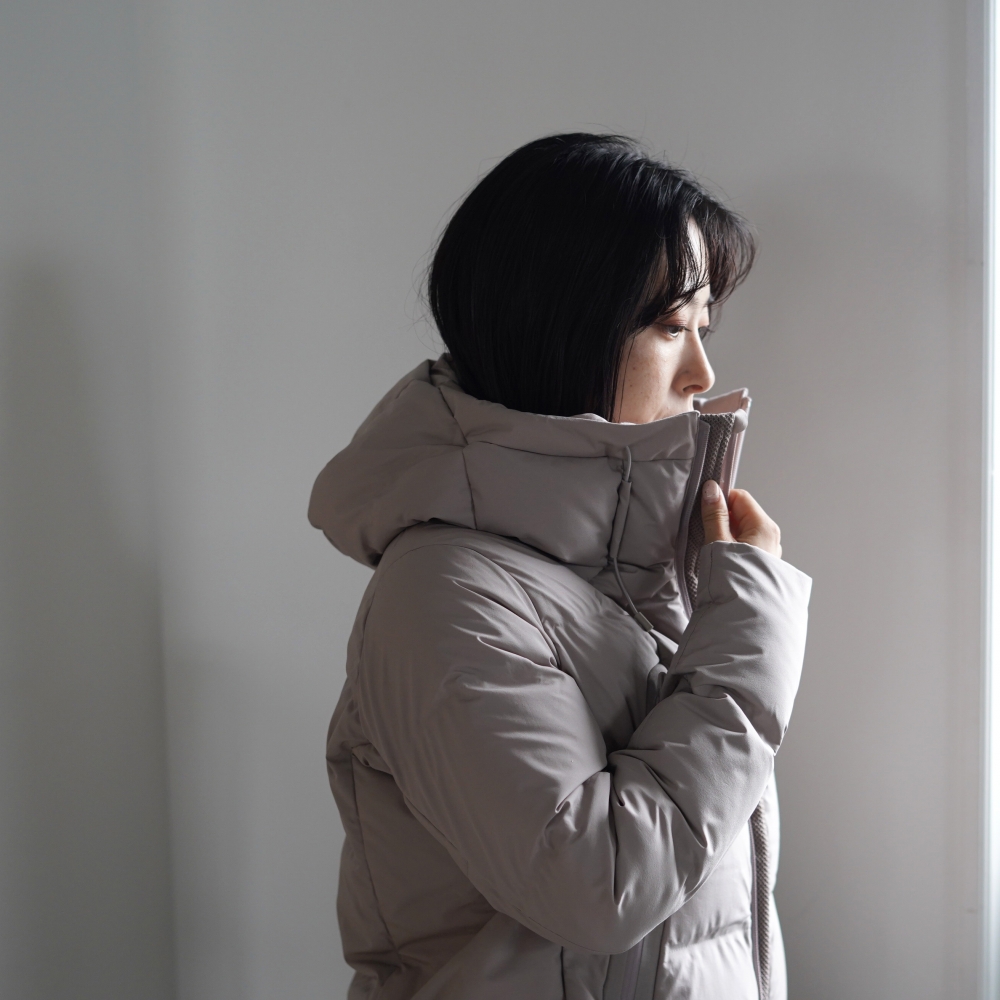 DESCENTE ALLTERAIN / 水沢ダウン マウンテニア L  (Beige)  155cm/sizeM 着用③