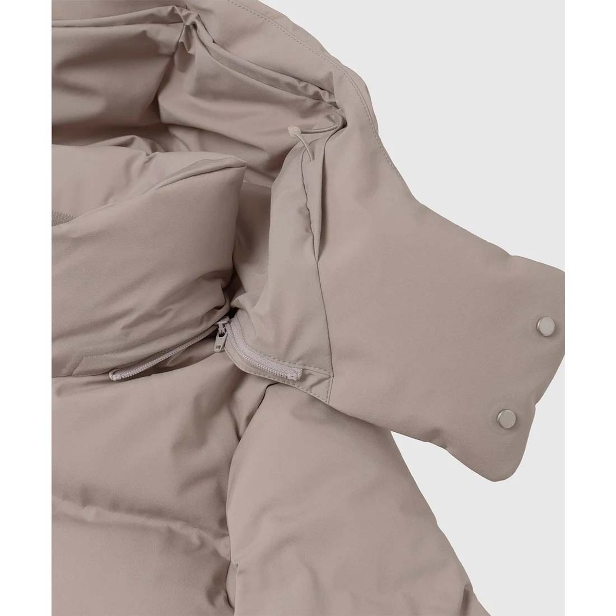 DESCENTE ALLTERAIN / 水沢ダウンコート アンカーHC (Beige) フード着脱ファスナー