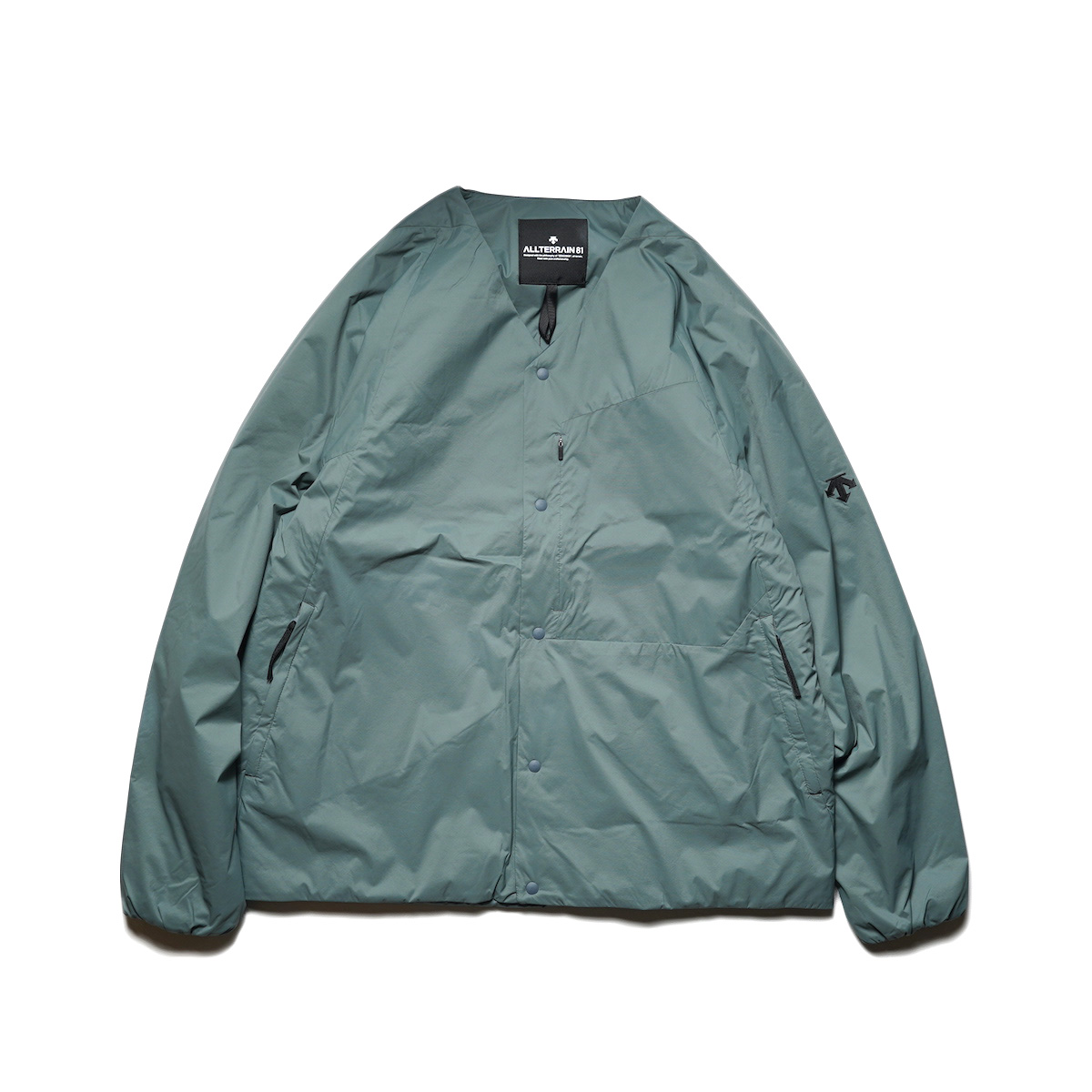 ＡＬＬＴＥＲＲＡＩＮ Ｉ/Ｏ DESCENTE　ニット　カーディガン DESCENTE ALLTERRAIN81 / LIGHT INSULATED CARDIGAN (Storm Green)