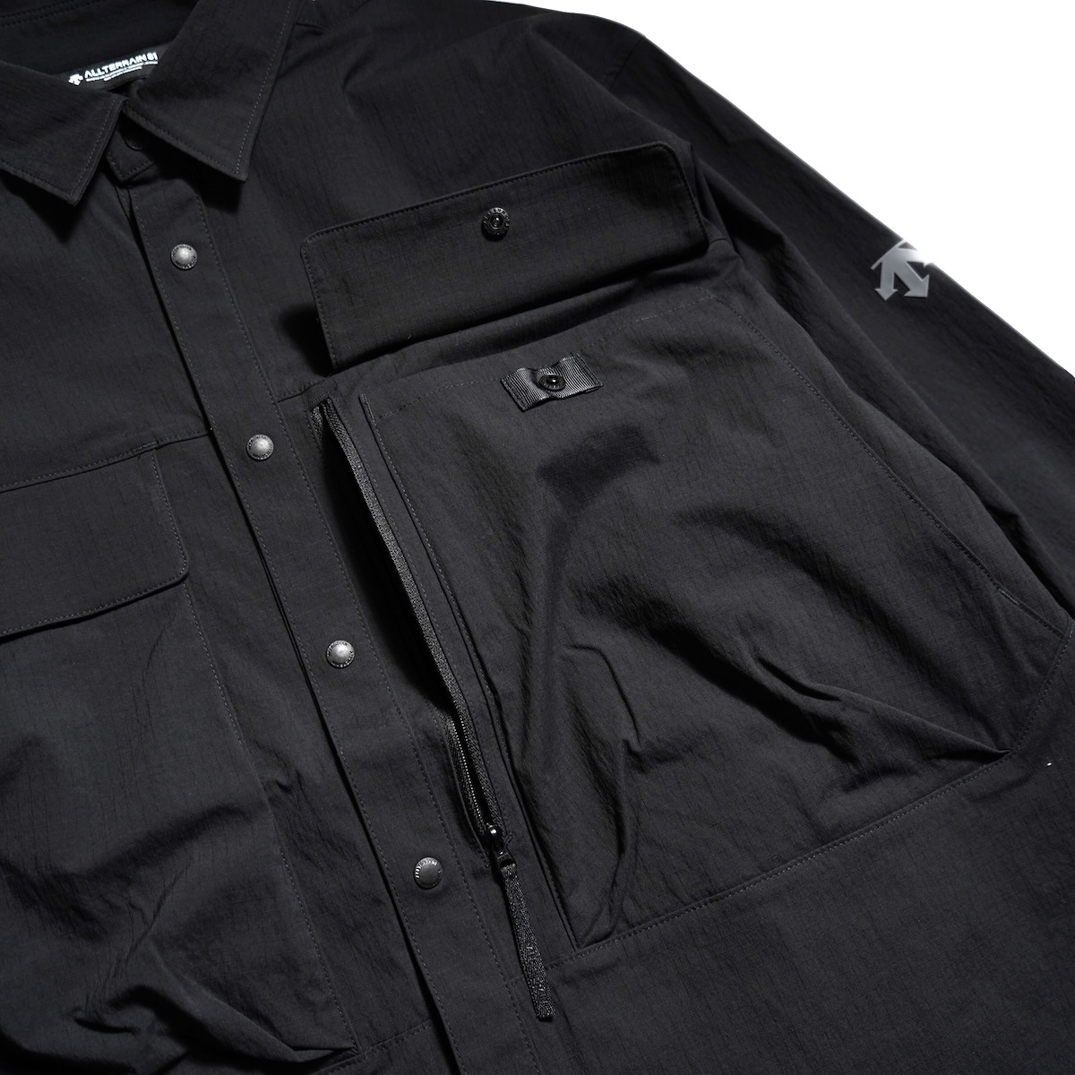 DESCENTE ALLTERRAIN81 / CORDURA STRETCH RIPSTOP L/S SHIRT (Black)
