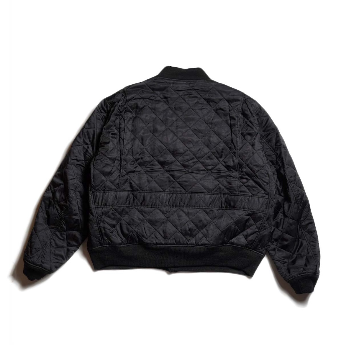 Engineered Garments / A-1 Jacket - Polyester Diamond Quilt (Black) 背面