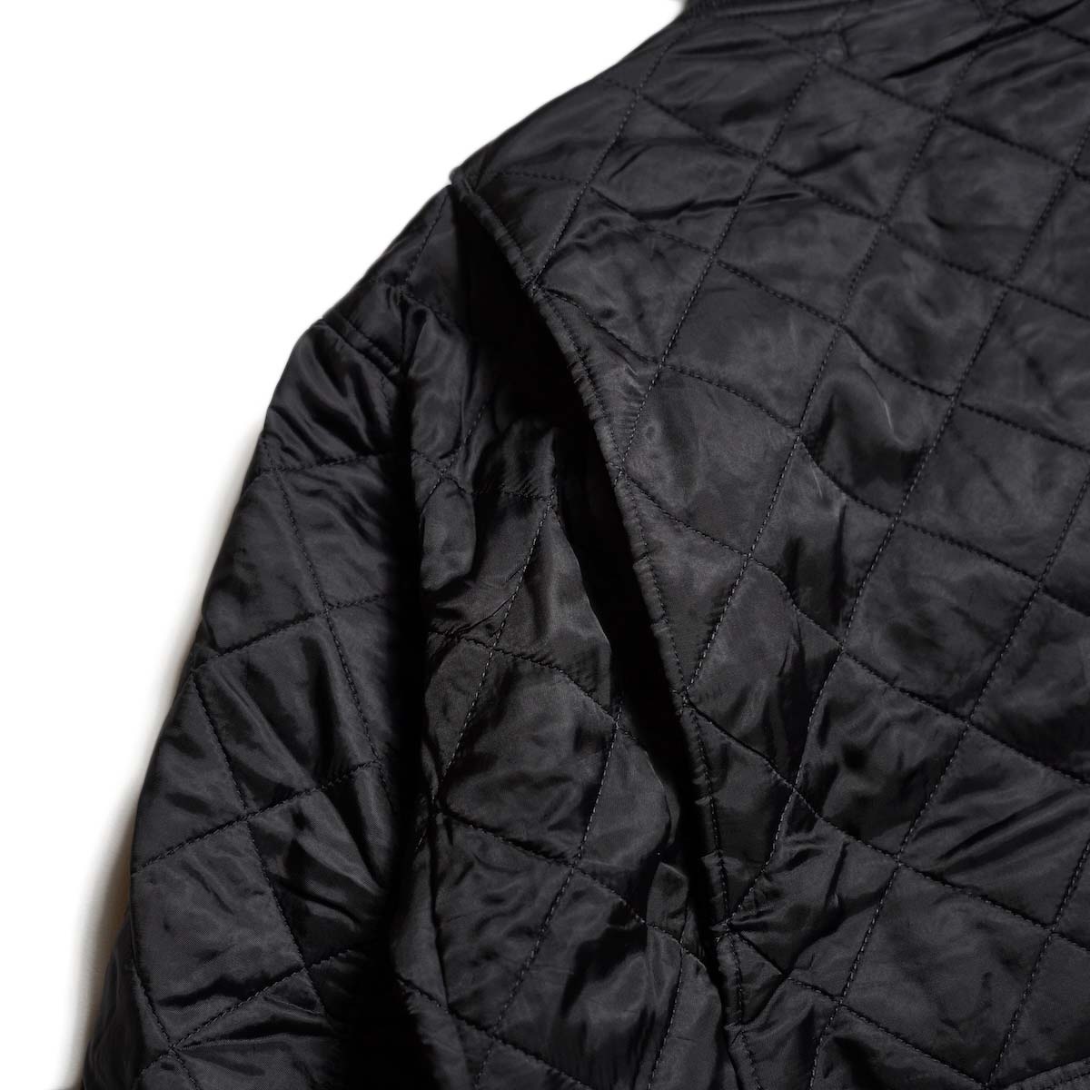 Engineered Garments / A-1 Jacket - Polyester Diamond Quilt (Black) アクションプリーツ