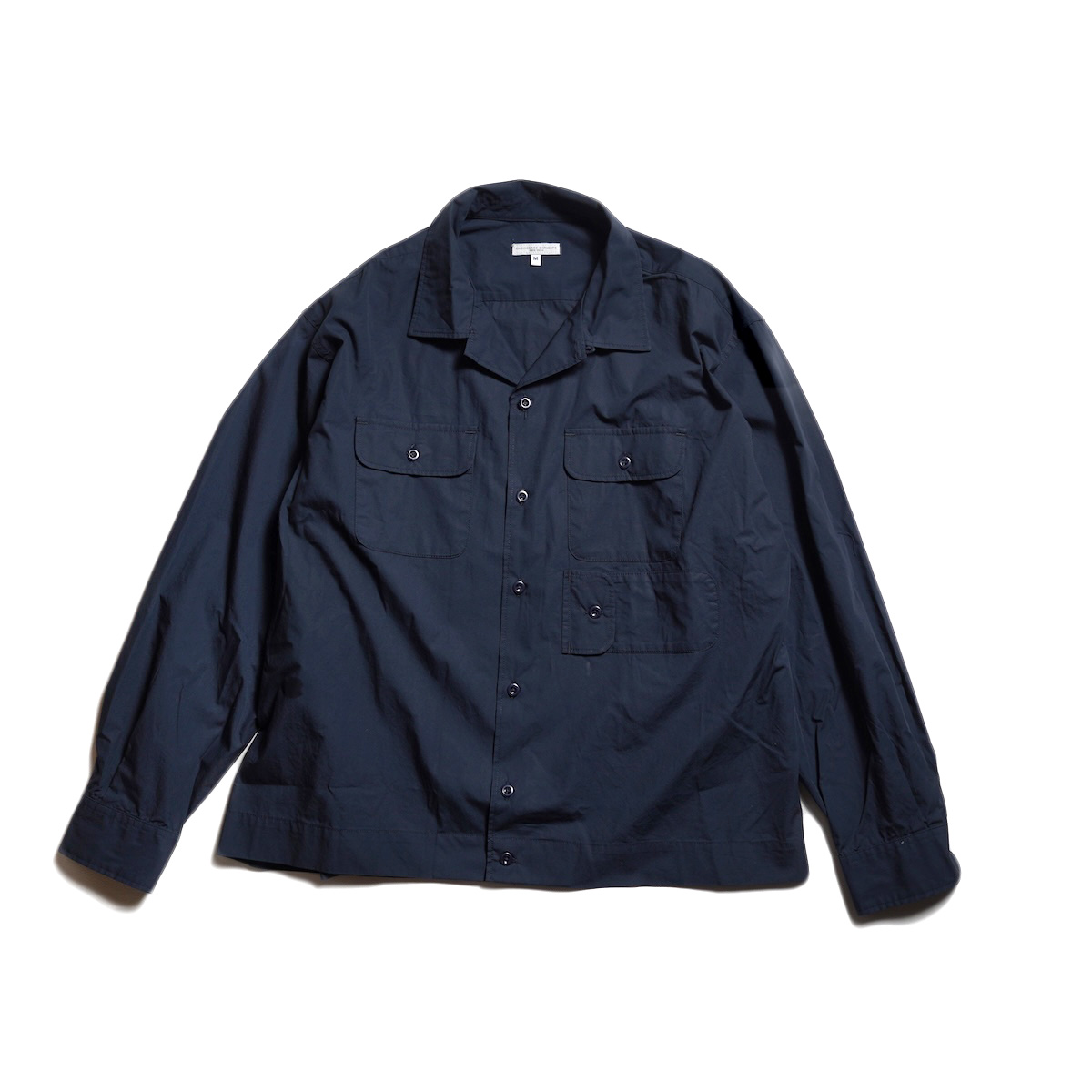 Engineered Garments / Bowling Shirt - Cotton Broadcloth (Dk.Navy) 正面