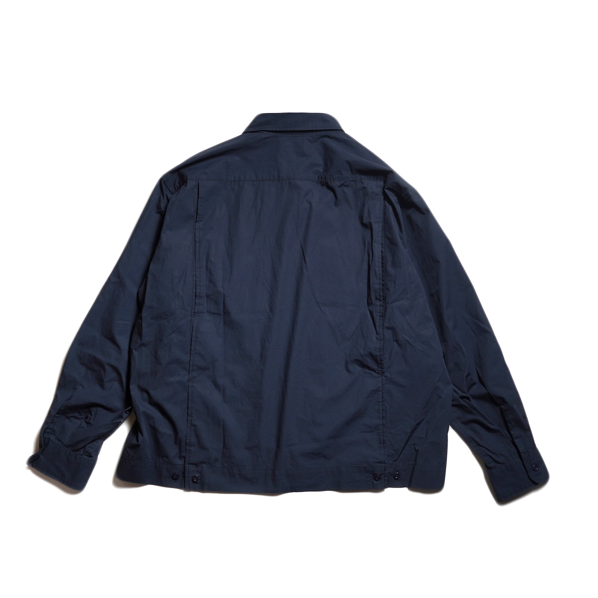 Engineered Garments / Bowling Shirt - Cotton Broadcloth (Dk.Navy) 背面