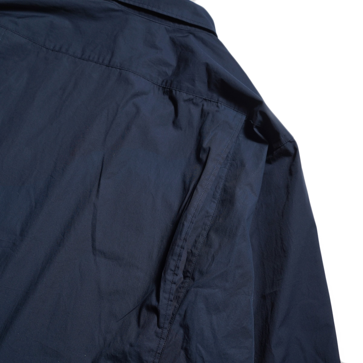 Engineered Garments / Bowling Shirt - Cotton Broadcloth (Dk.Navy) アクションプリーツ