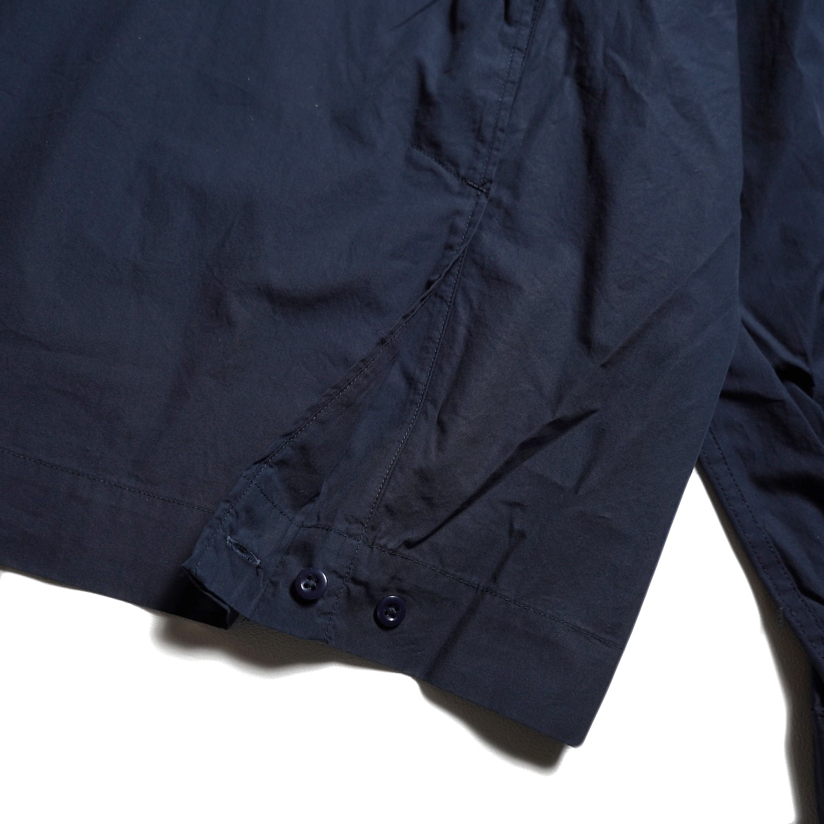 Engineered Garments / Bowling Shirt - Cotton Broadcloth (Dk.Navy) サイドベンツ