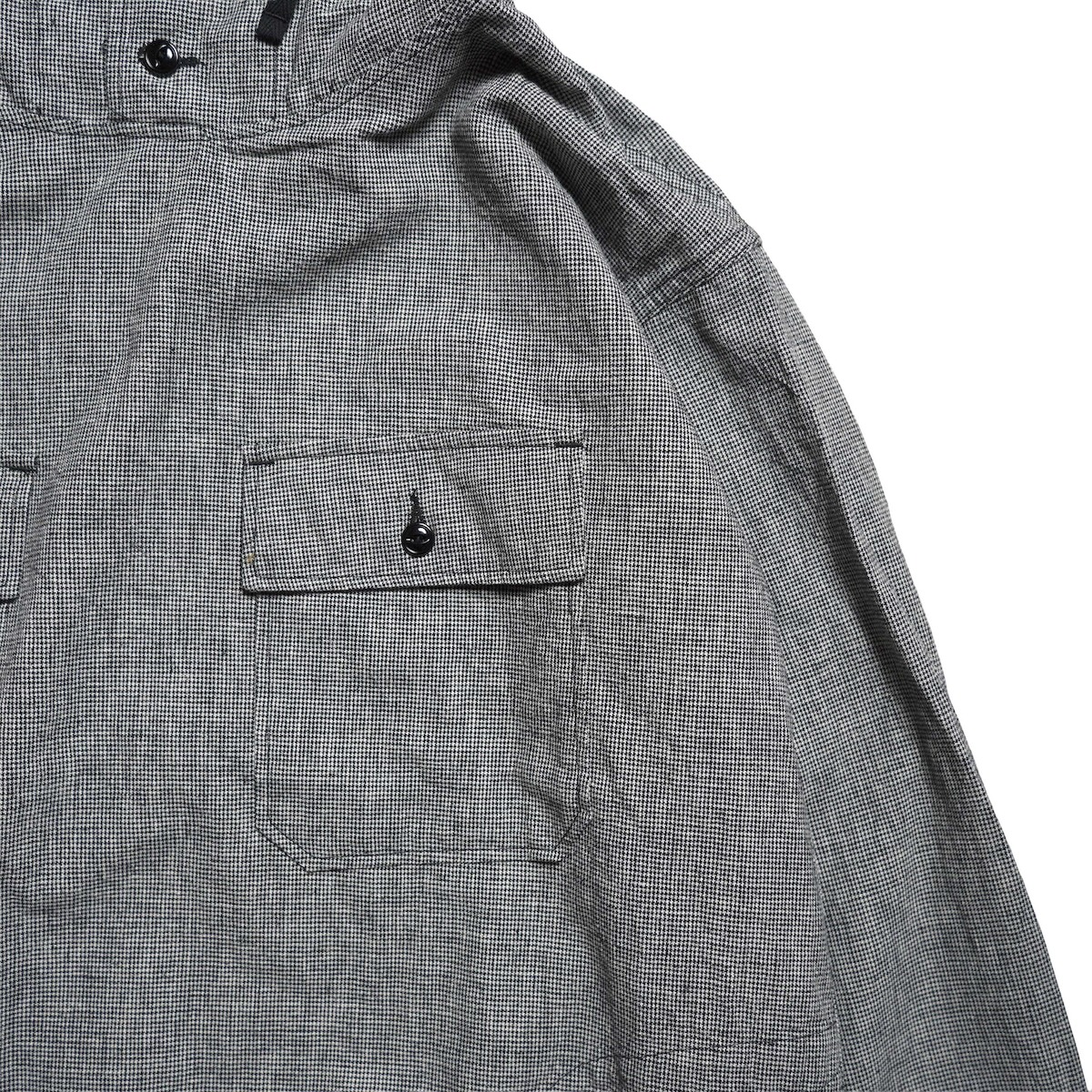 Engineered Garments / Cagoule Shirt - CL Houndstooth (Black / Grey)