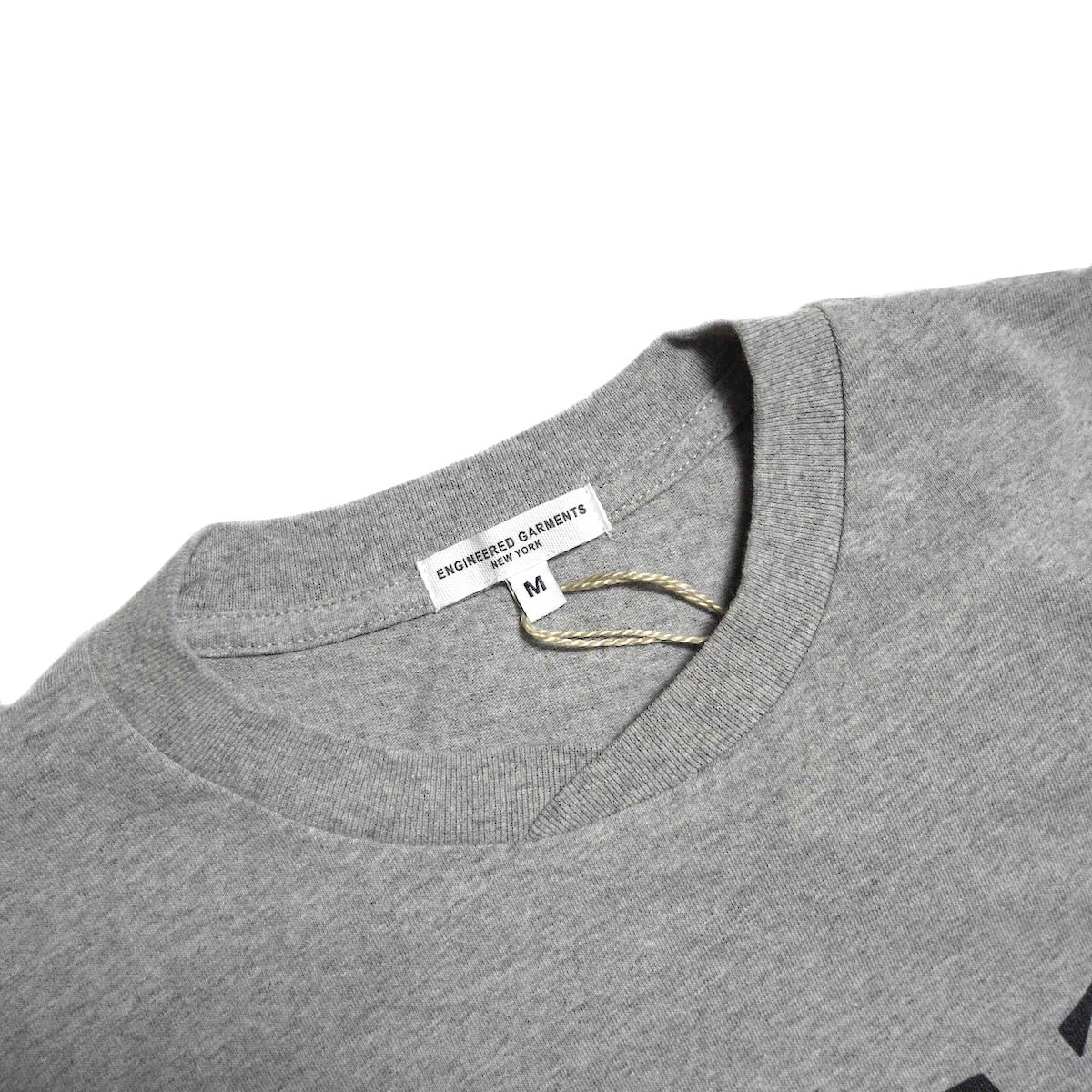 Engineered Garments / Printed Cross Crew Neck T-shirt - This Are 