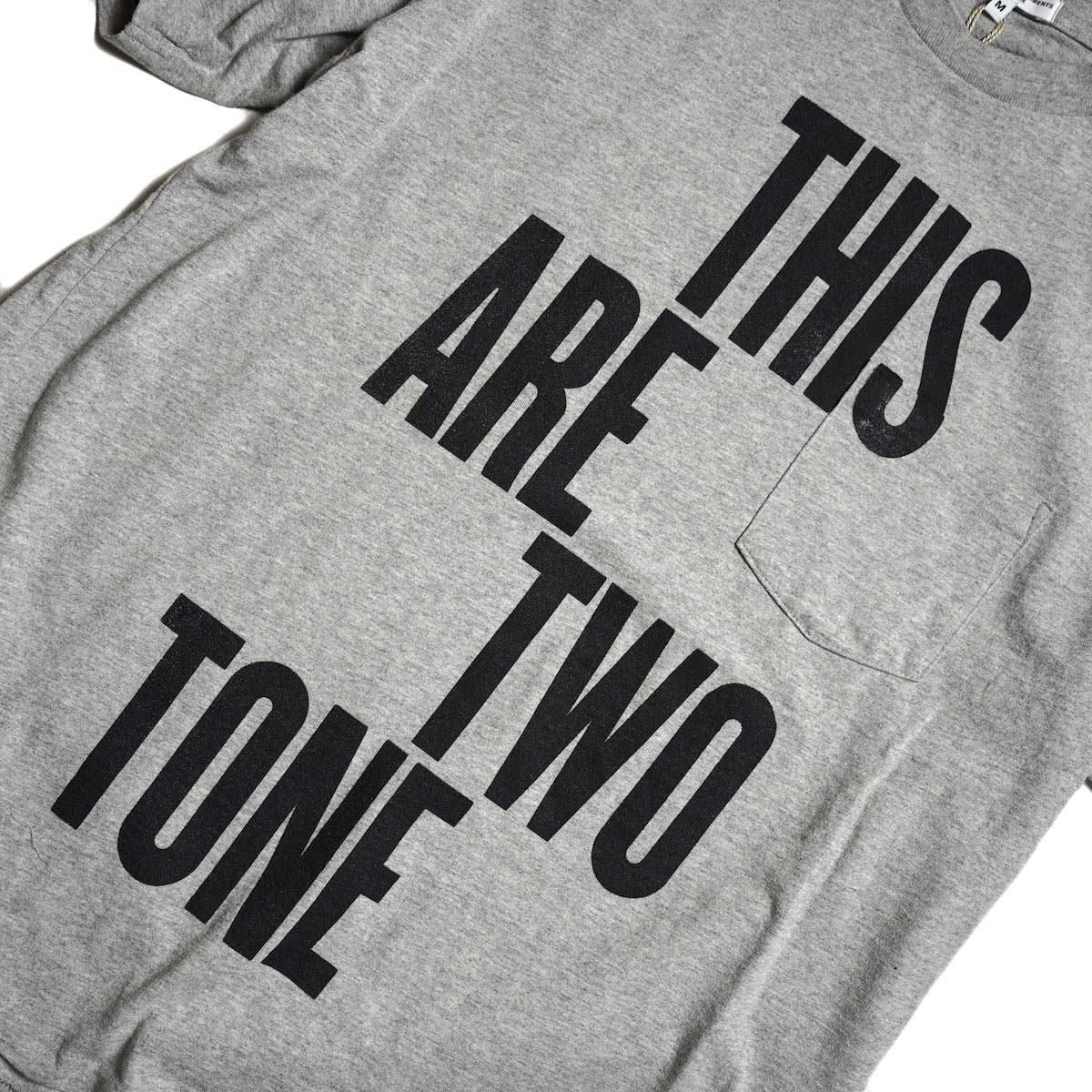 Engineered Garments / Printed Cross Crew Neck T-shirt - This Are 
