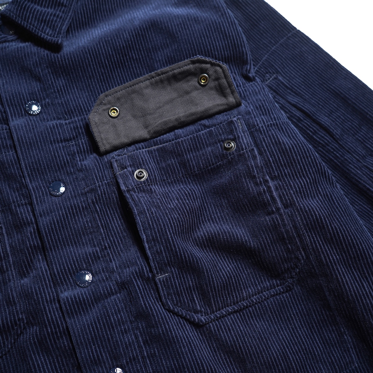 Engineered Garments / CPO Shirt Jacket - 8W Corduroy (Dk.Navy)　フラップポケット