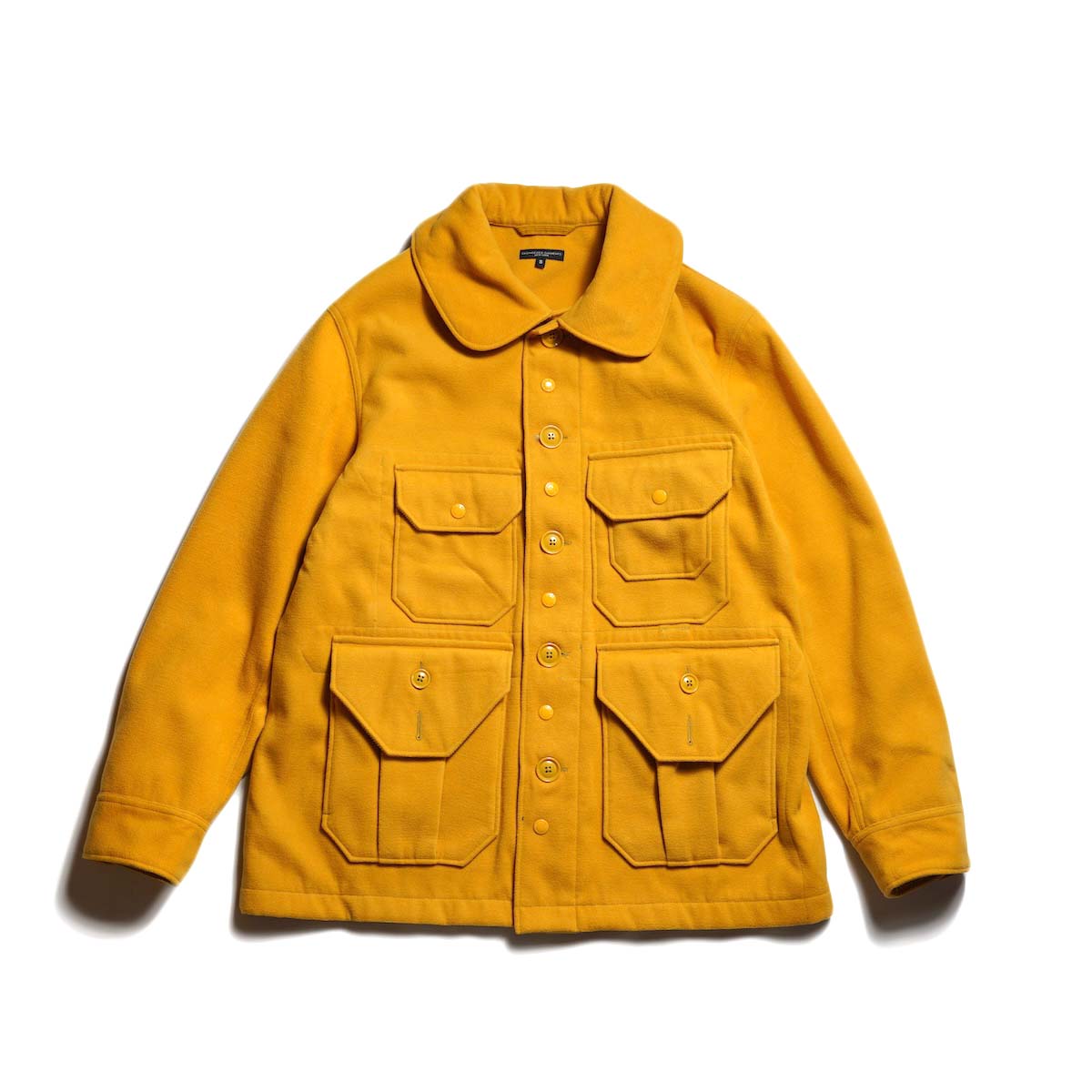 Engineered Garments / Cruiser Jacket - Polyester Fake Melton (Gold) 正面