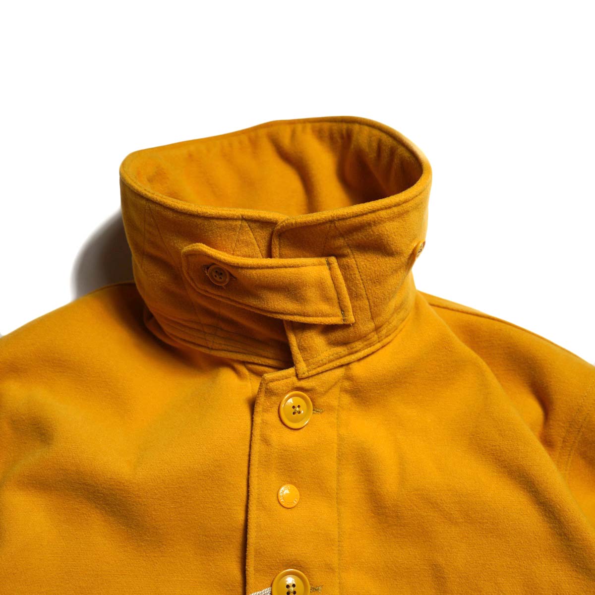 Engineered Garments / Cruiser Jacket - Polyester Fake Melton (Gold) ストラップ