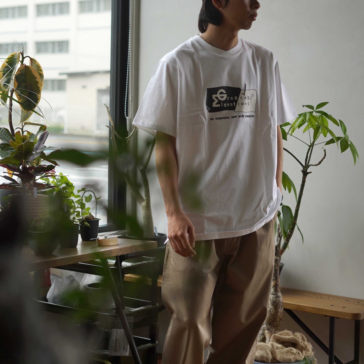 Engineered Garments × EXPANSION NY / GREATEST ELEVATIONS TEE (Black)