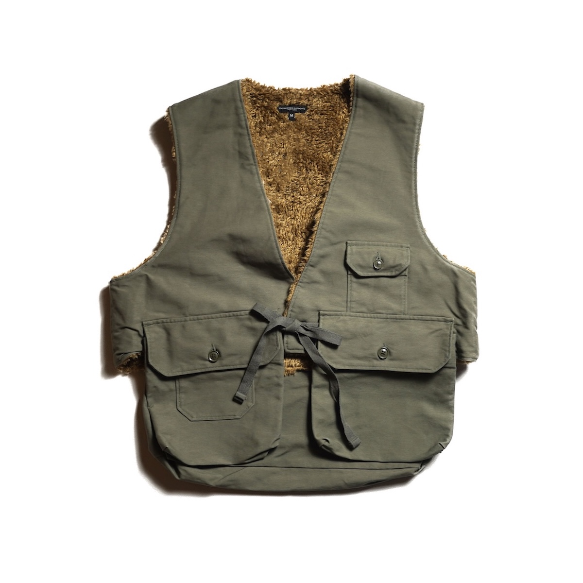 Engineered Garments Fowl Vest フォウルベスト Engineered Garments / Fowl Vest - Cotton Double Cloth (Olive)