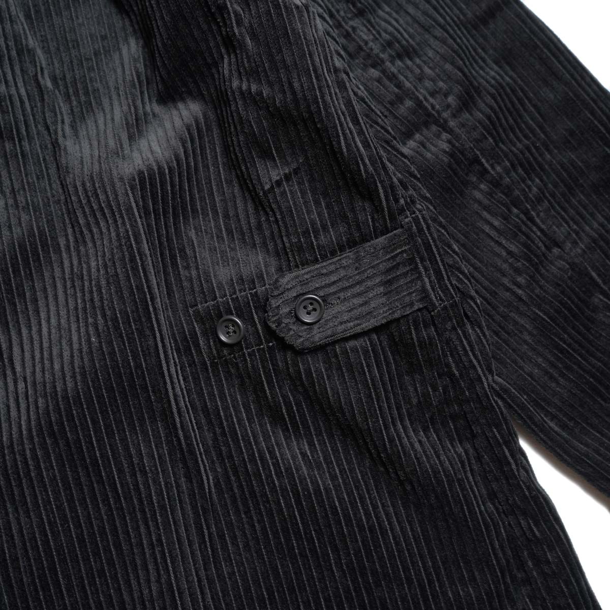 Engineered Garments / Loiter Jacket - Cotton 4.5W Corduroye (Black)  ウエストアジャスター