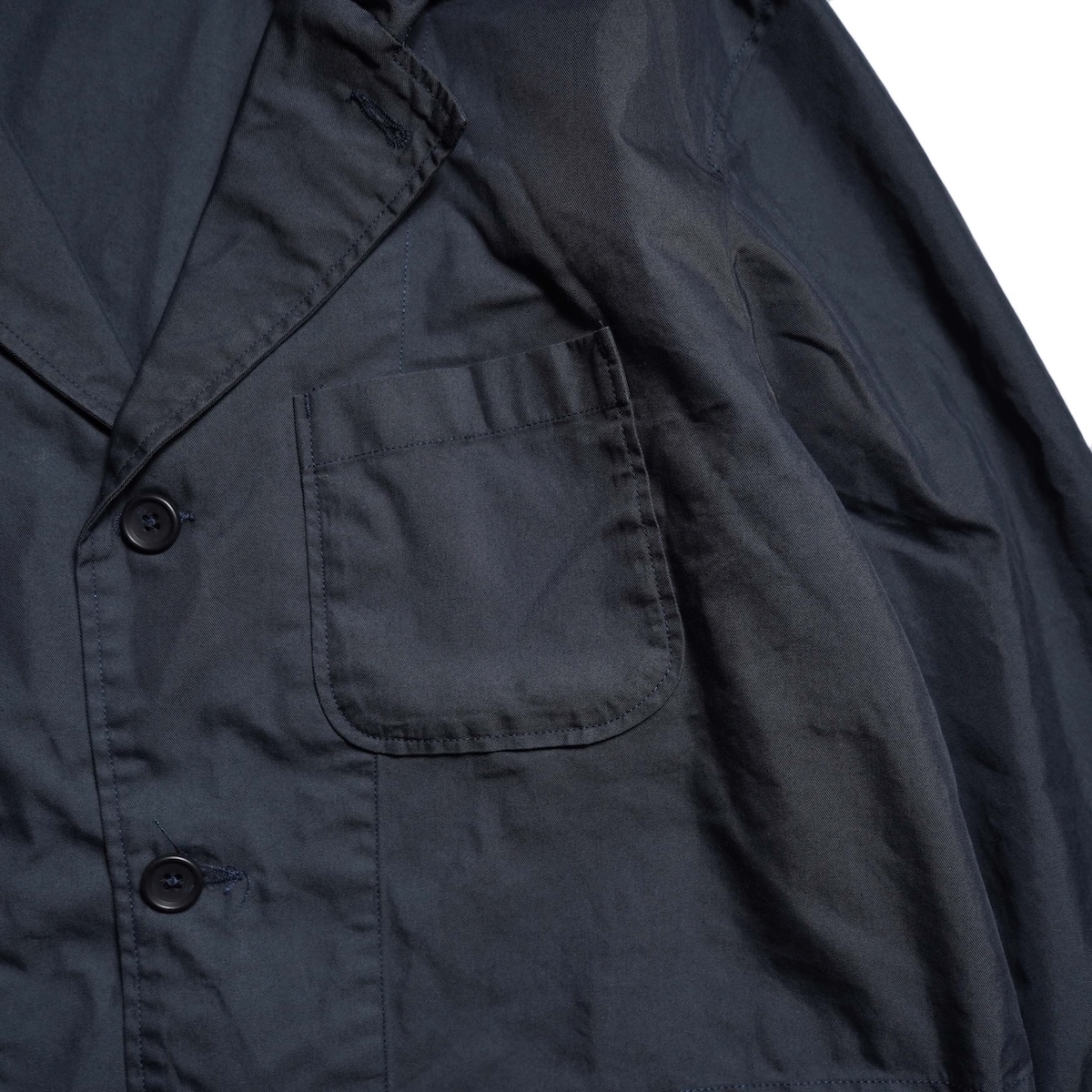 Engineered Garments / Loiter Jacket - Lt.Weight Nyco Twill (Dk.Navy) 胸ポケット