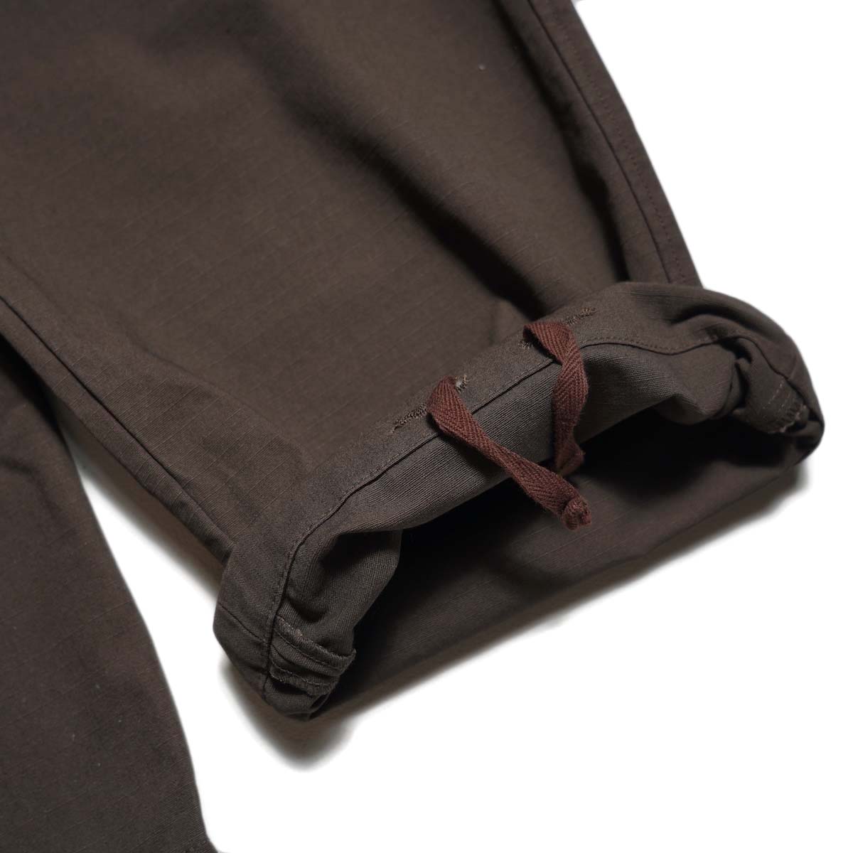 Engineered Garments / Security Pant - Heavyweight Cotton Ripstop (DK.Brown)  裾コード