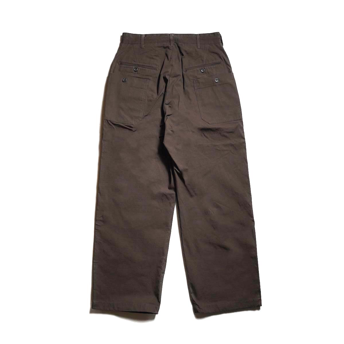 Engineered Garments / Security Pant - Heavyweight Cotton Ripstop (DK.Brown)  背面