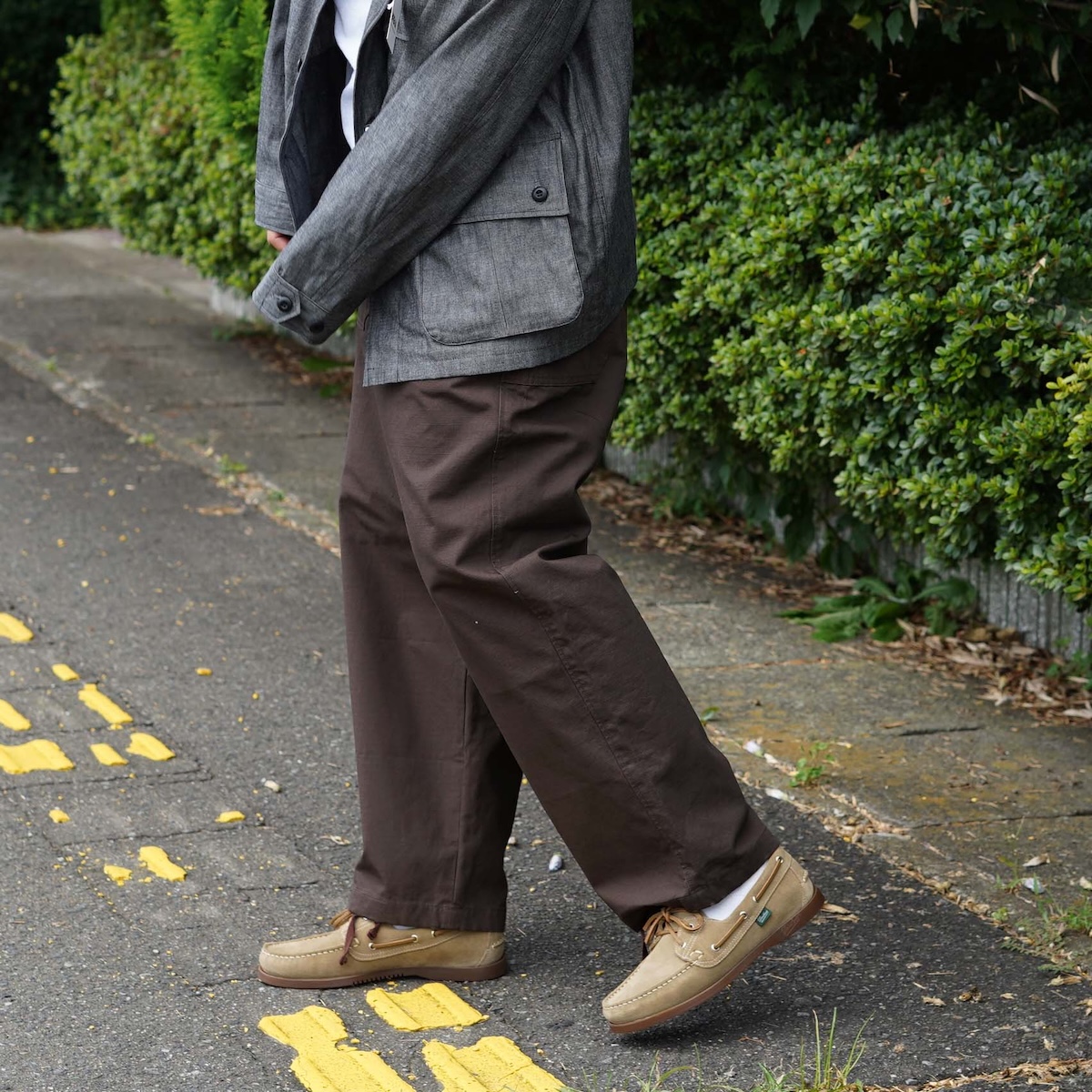 Engineered Garments / Security Pant - Heavyweight Cotton Ripstop (DK.Brown) 178cm/Ssize ②