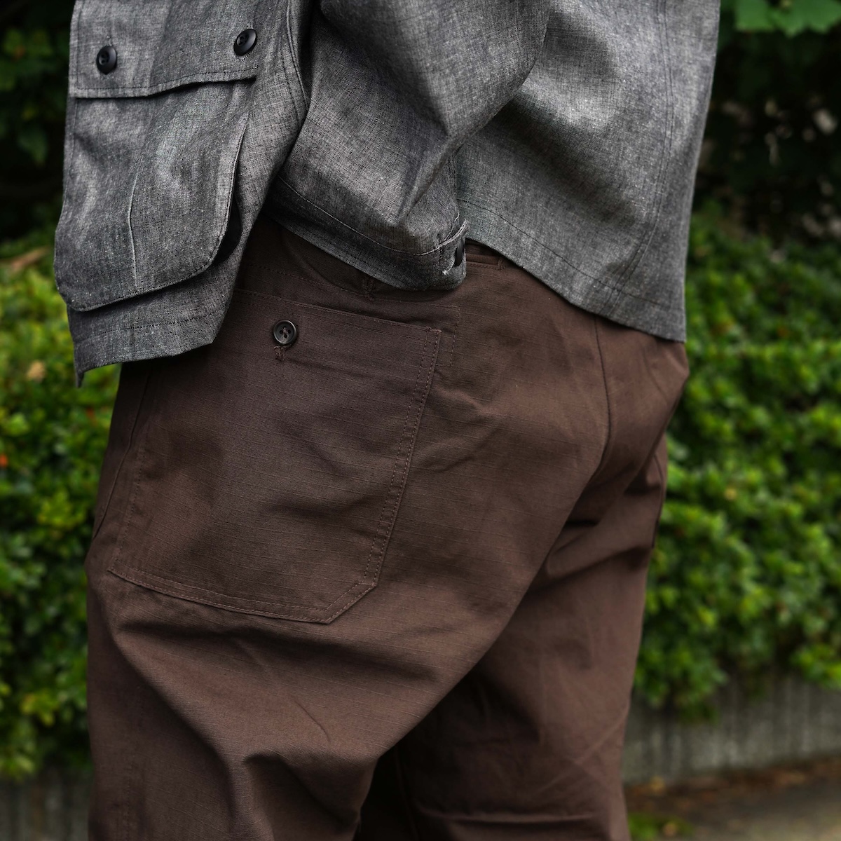 Engineered Garments / Security Pant - Heavyweight Cotton Ripstop (DK.Brown) 178cm/Ssize ⑥
