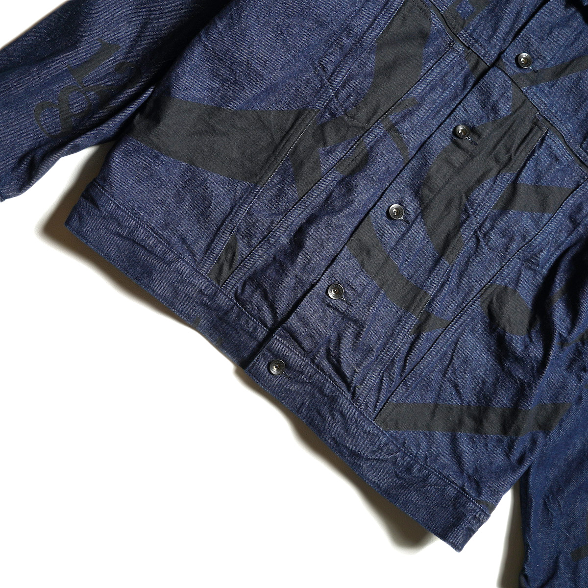 Engineered Garments / Type 5 Jean Jacket - Music Note Print 12oz