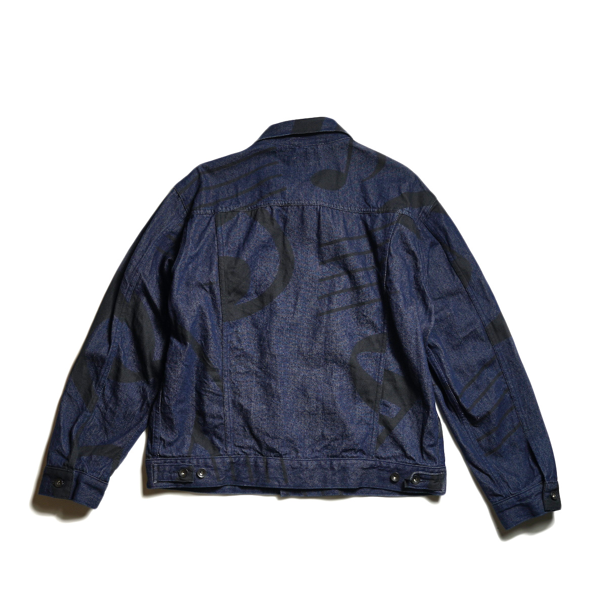 Engineered Garments / Type 5 Jean Jacket - Music Note Print 12oz