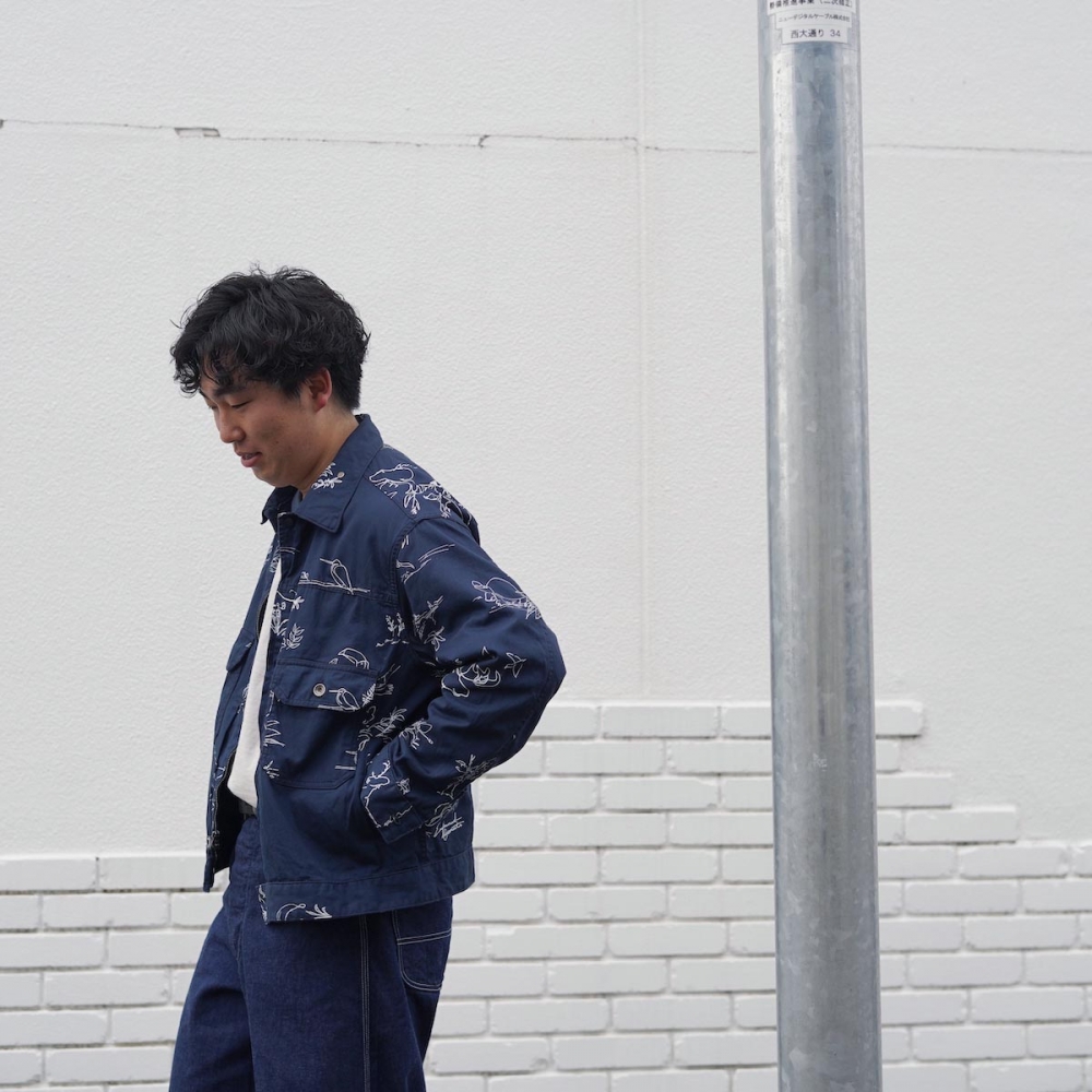 Engineered Garments / Trucker Jacket - Animal Print Flat Twl