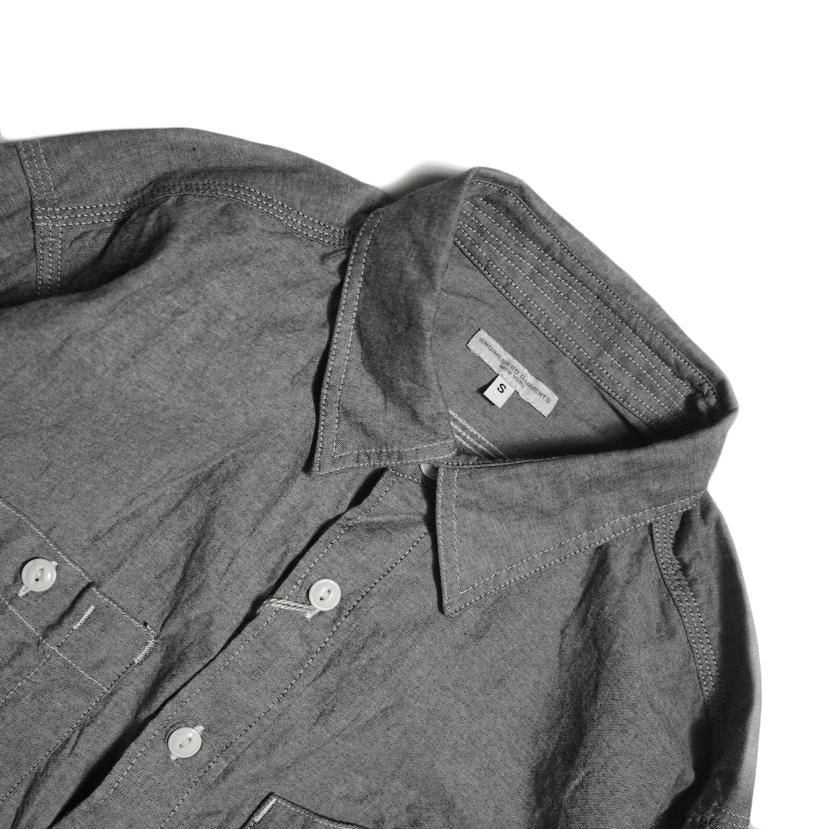 Engineered Garments / Work Shirt - Cotton Chambray (Grey)