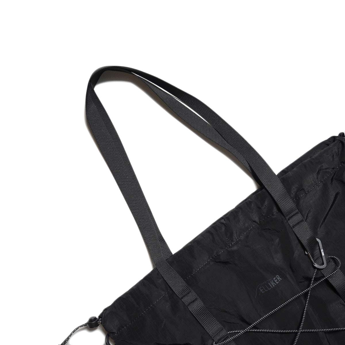 ELLIKER / CARSTON Ripstop Packable Tote Bag 11L (Black) ハンドル