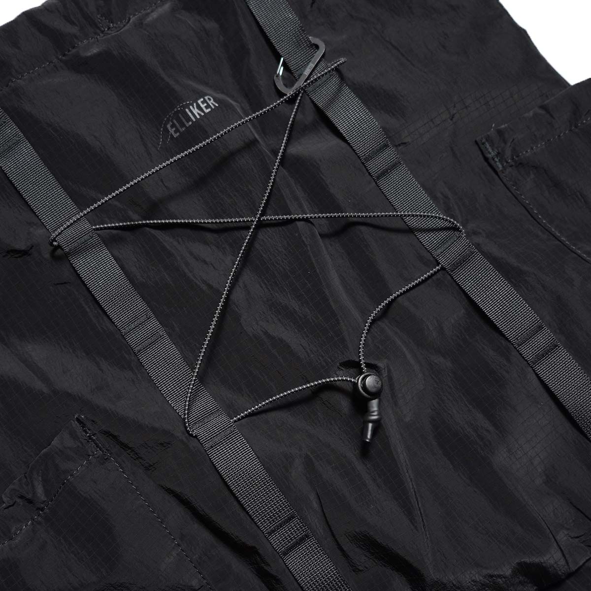 ELLIKER / CARSTON Ripstop Packable Tote Bag 11L (Black) フロントディテール