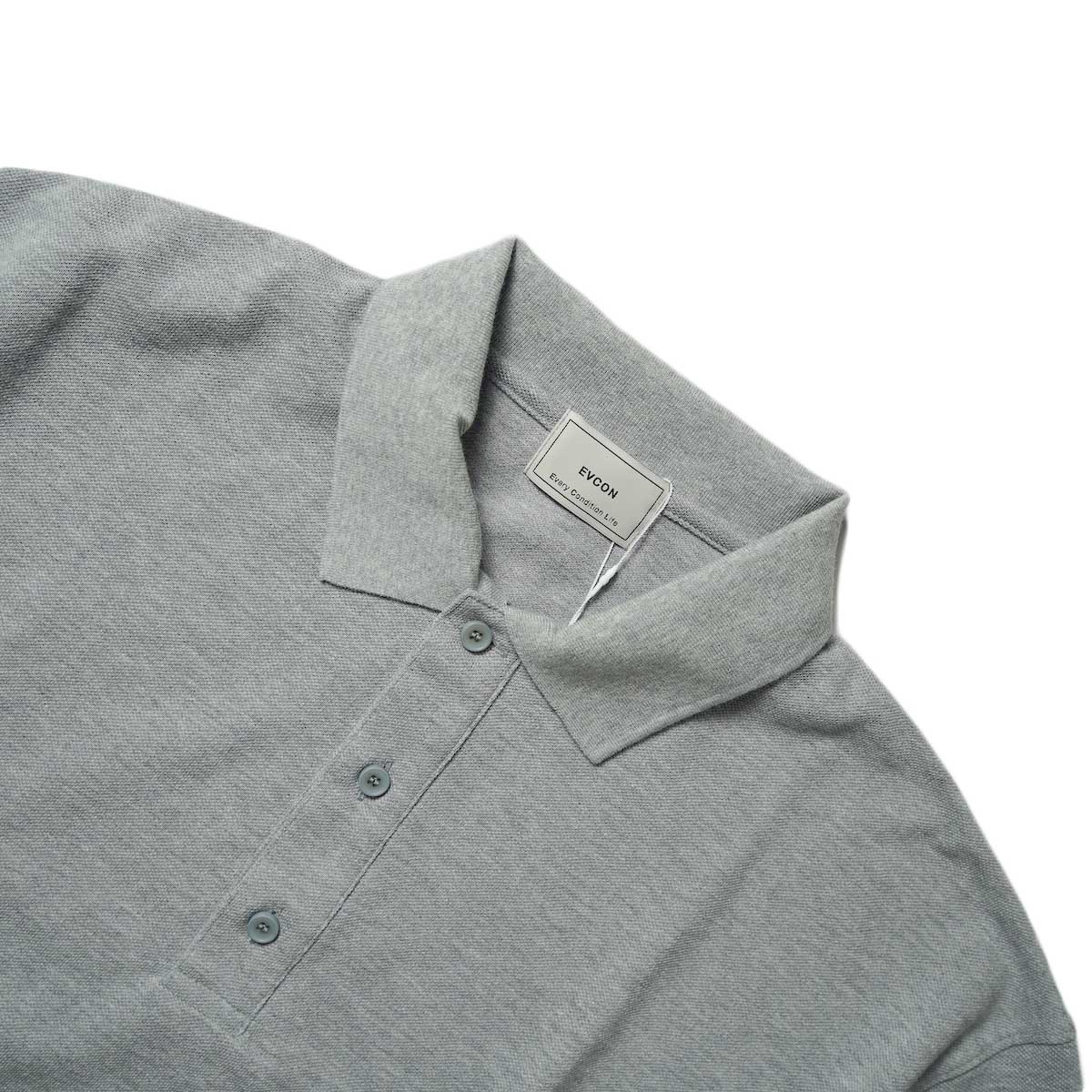EVCON / Piquet Polo Shirt (Gray)