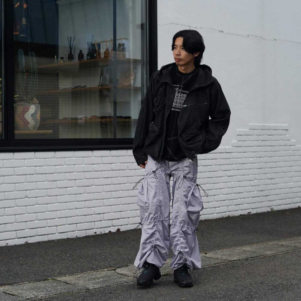 F-LAGSTUF-F / CPG RHOMBUS POCKET FADE DENIM JACKET (Black)