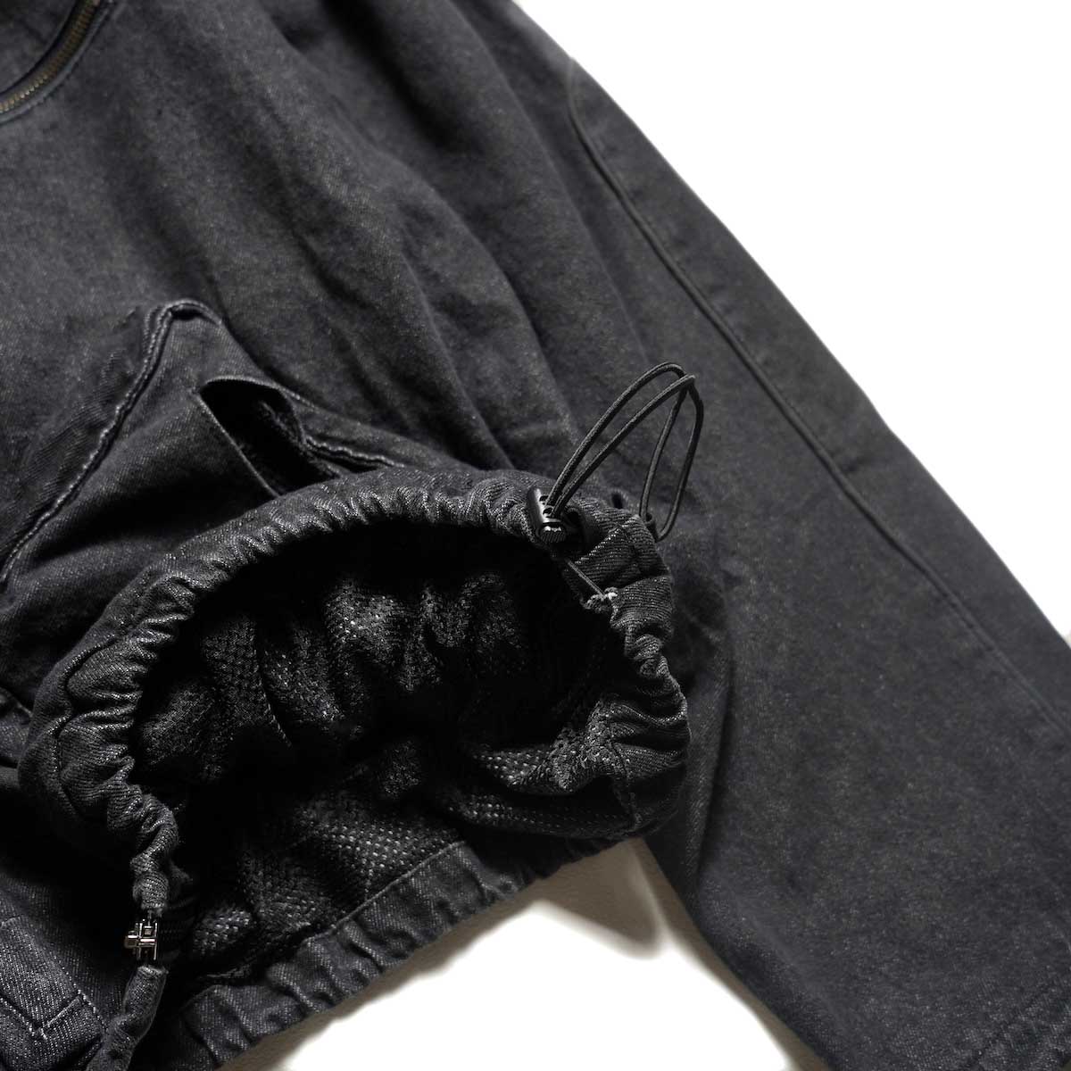 F-LAGSTUF-F / CPG RHOMBUS POCKET FADE DENIM JACKET (Black)