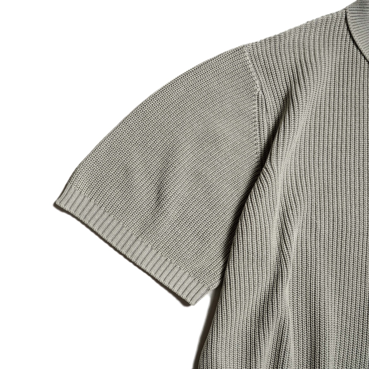 F-LAGSTUF-F / CPG FULL ZIP SS KNIT SHIRT (Beige) 袖