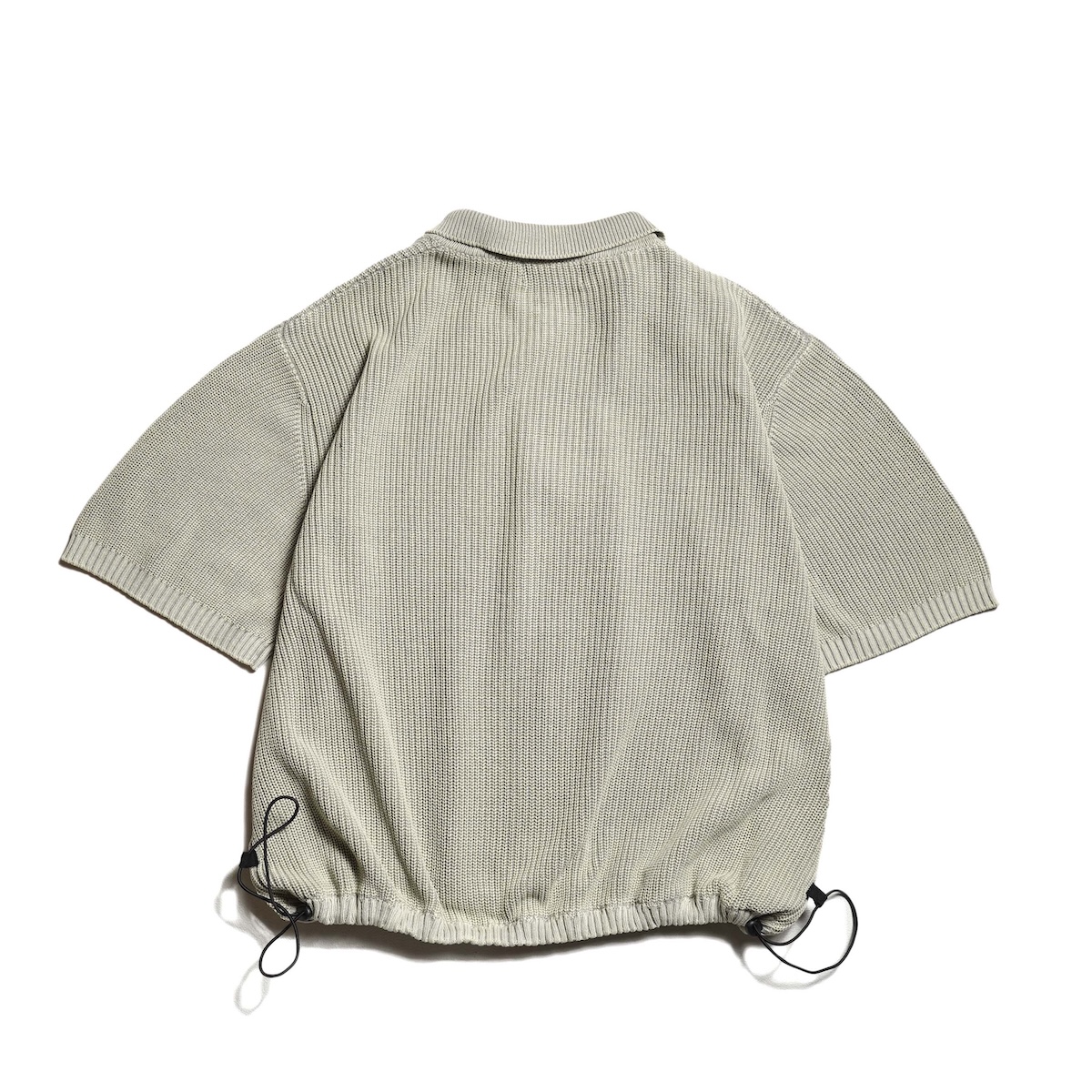F-LAGSTUF-F / CPG FULL ZIP SS KNIT SHIRT (Beige) 背面