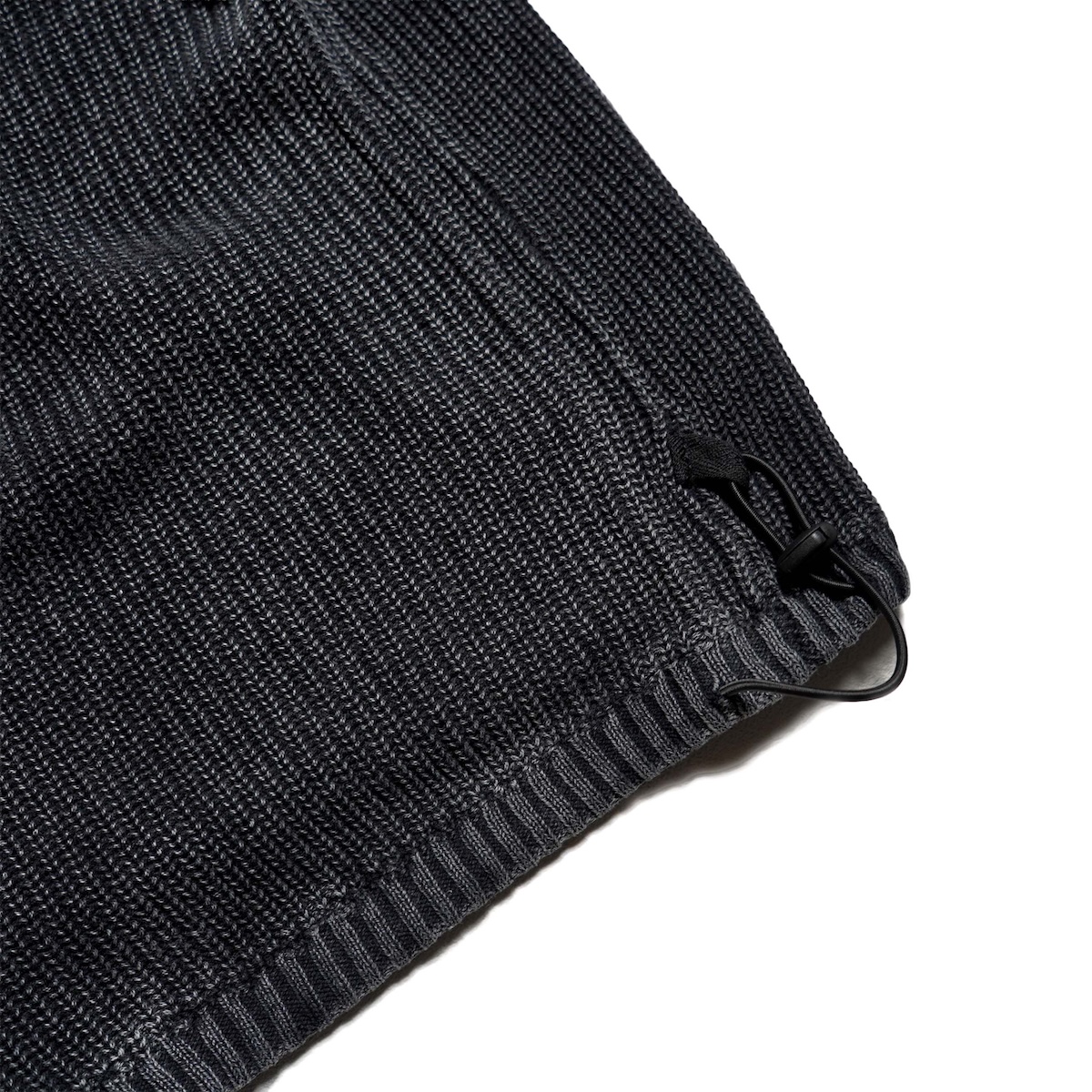 F-LAGSTUF-F / CPG FULL ZIP SS KNIT SHIRT (Black) 裾