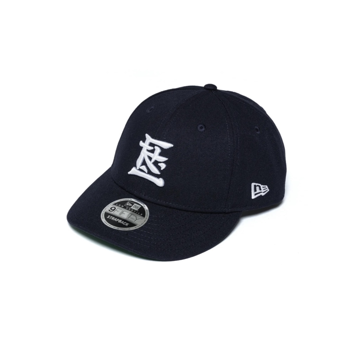 F-LAGSTUF-F × NEWERA / KANJI LOGO 9 FIFTY LP  (Navy) 正面