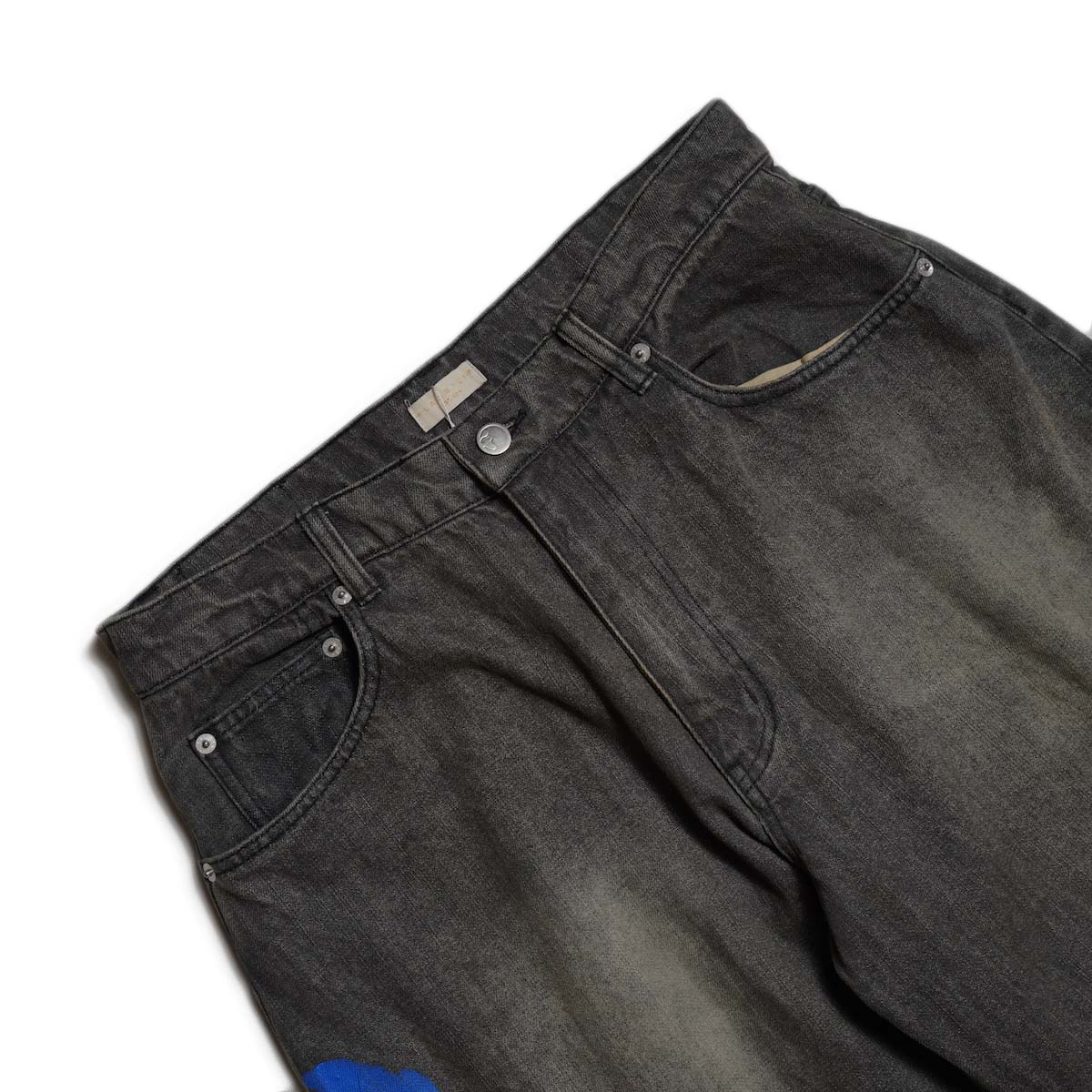 F-LAGSTUF-F / 5POCKET DENIM BAGGY TROUSER (Black) ウエスト