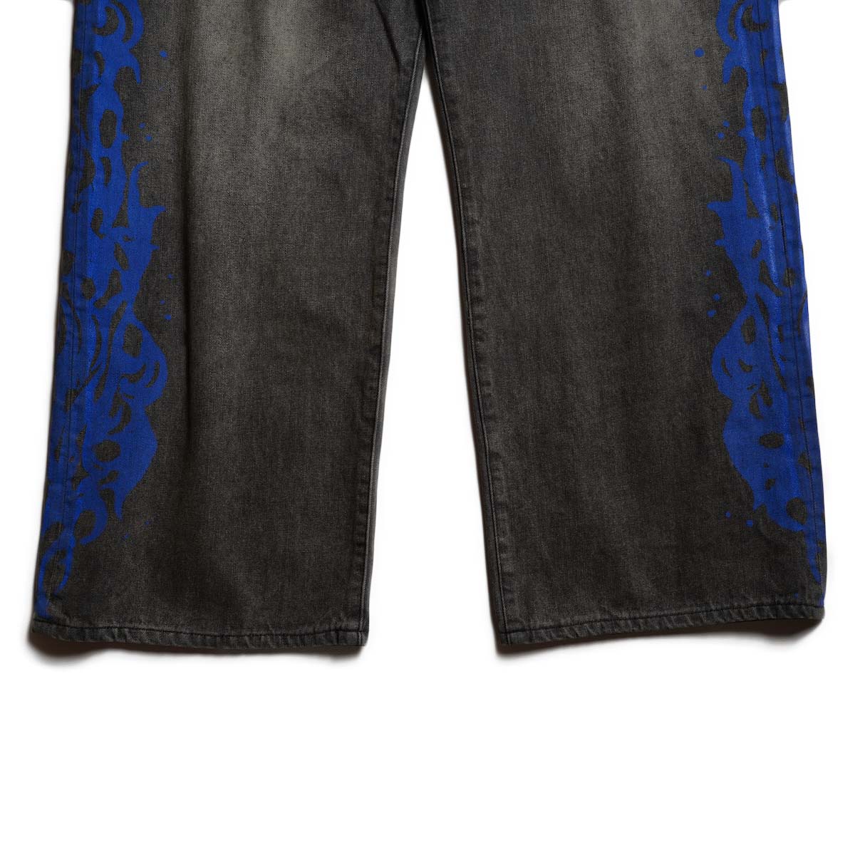 F-LAGSTUF-F / 5POCKET DENIM BAGGY TROUSER (Black) 裾
