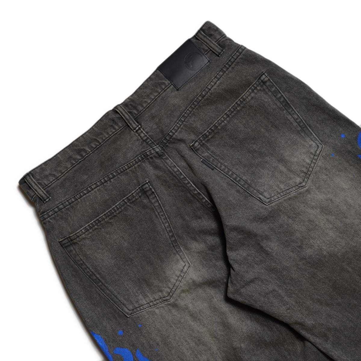 F-LAGSTUF-F / 5POCKET DENIM BAGGY TROUSER (Black) ヒップポケット